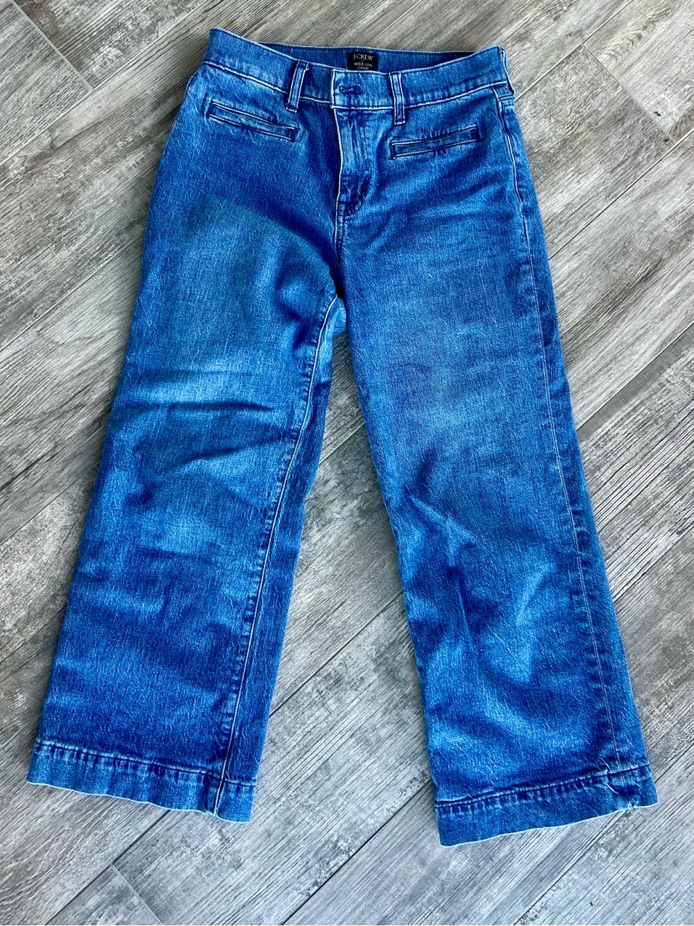 J. Crew wide -Leg crop women’s Jeans in Blue